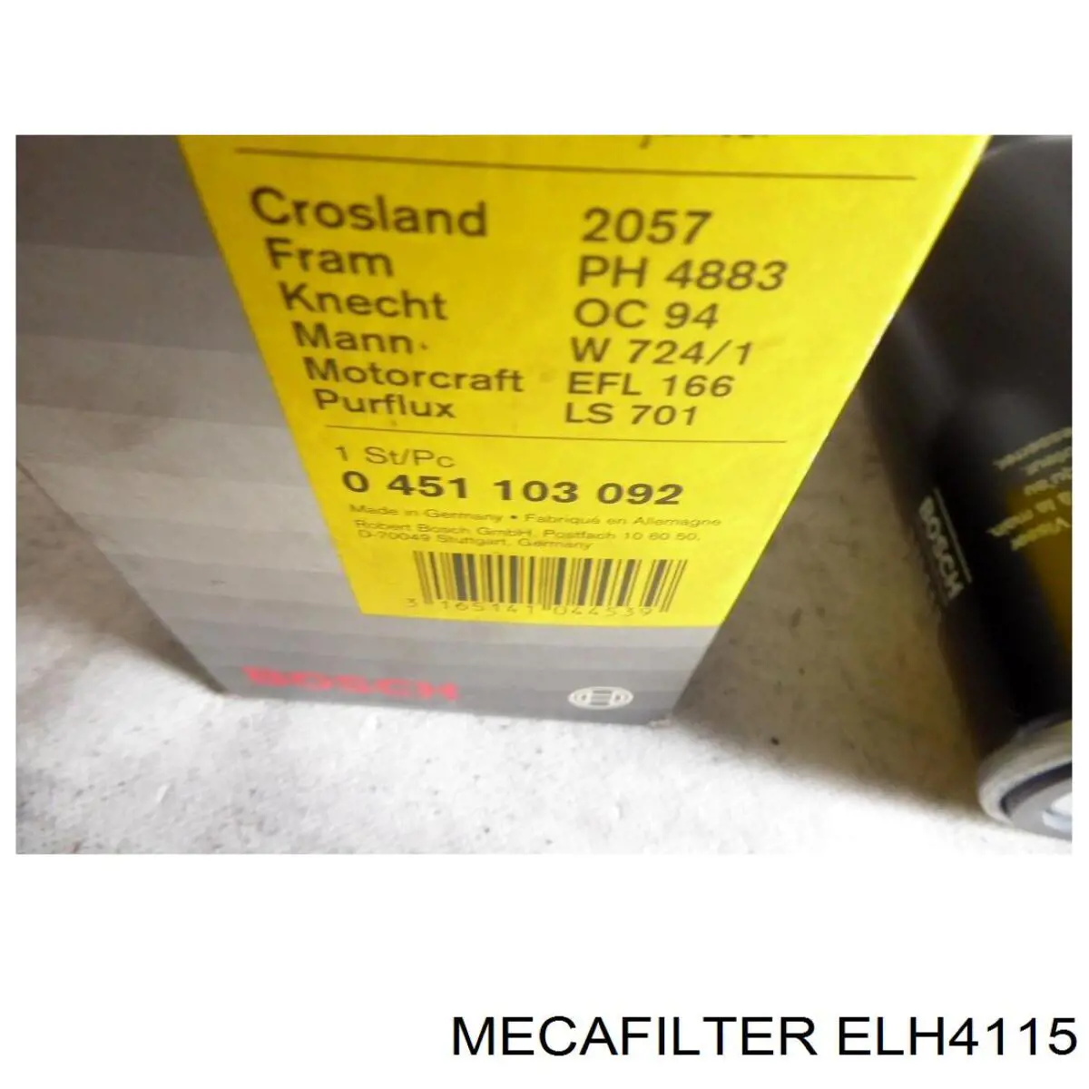 Масляный фильтр ELH4115 Mecafilter