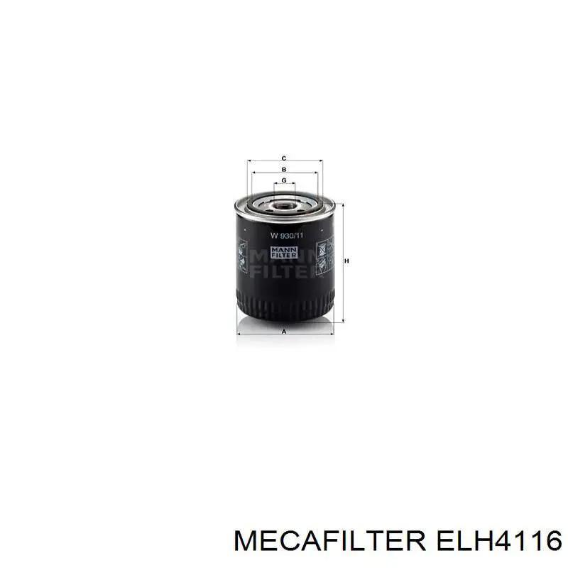 Масляный фильтр ELH4116 Mecafilter