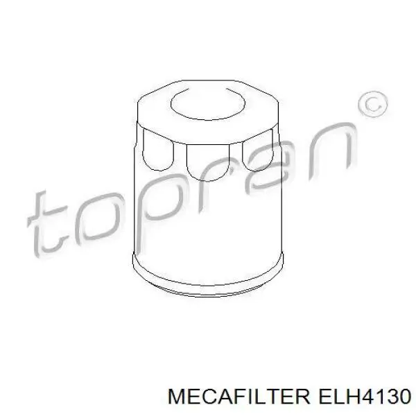 ELH4130 Mecafilter Масляный фильтр двигателя