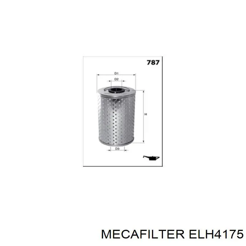 Фильтр очистки масла центробежный Mecafilter ELH4175 цена, от 4.35 USD