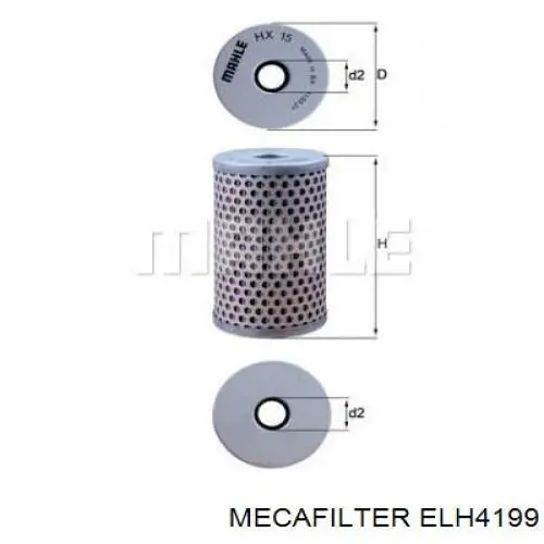 Фильтр ГУР Mecafilter ELH4199 цена, от 3.53 USD