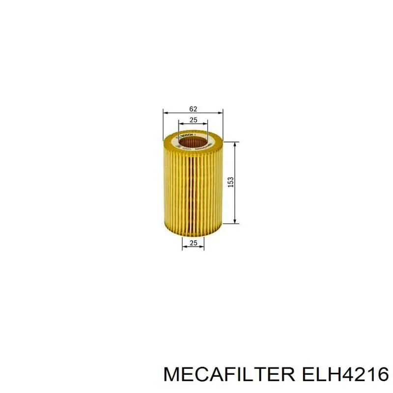 Фильтр очистки масла центробежный Mecafilter ELH4216 цена, от 4.18 USD