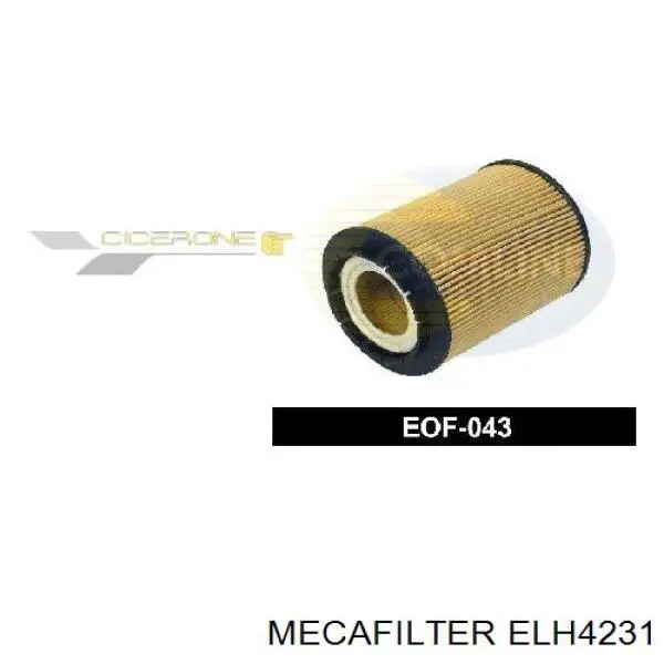 Фильтр масла Mecafilter ELH4231