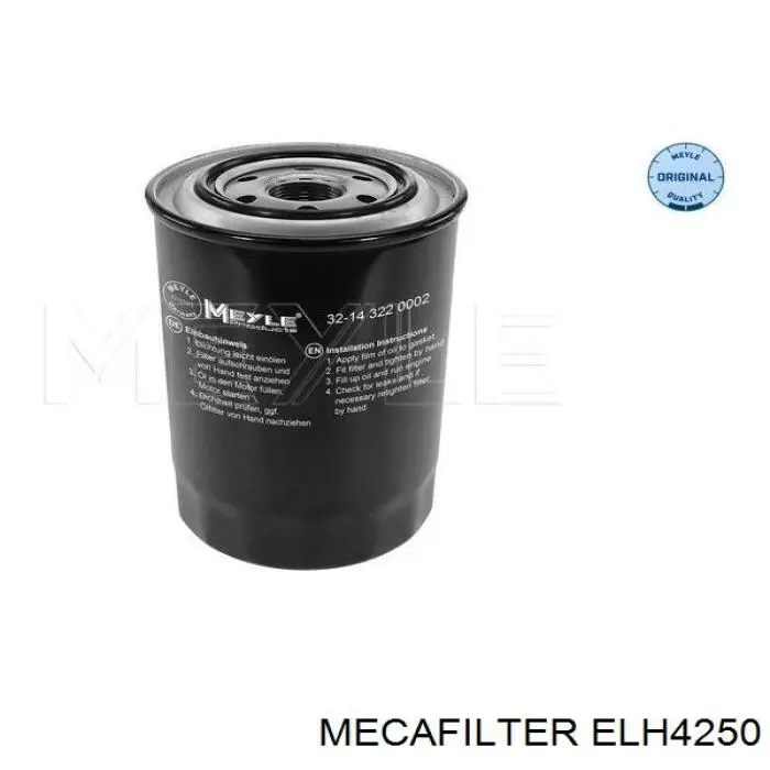 Filtro de aceite ELH4250 Mecafilter