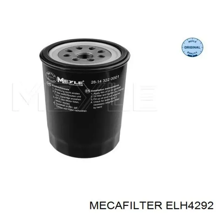 Filtro de aceite ELH4292 Mecafilter