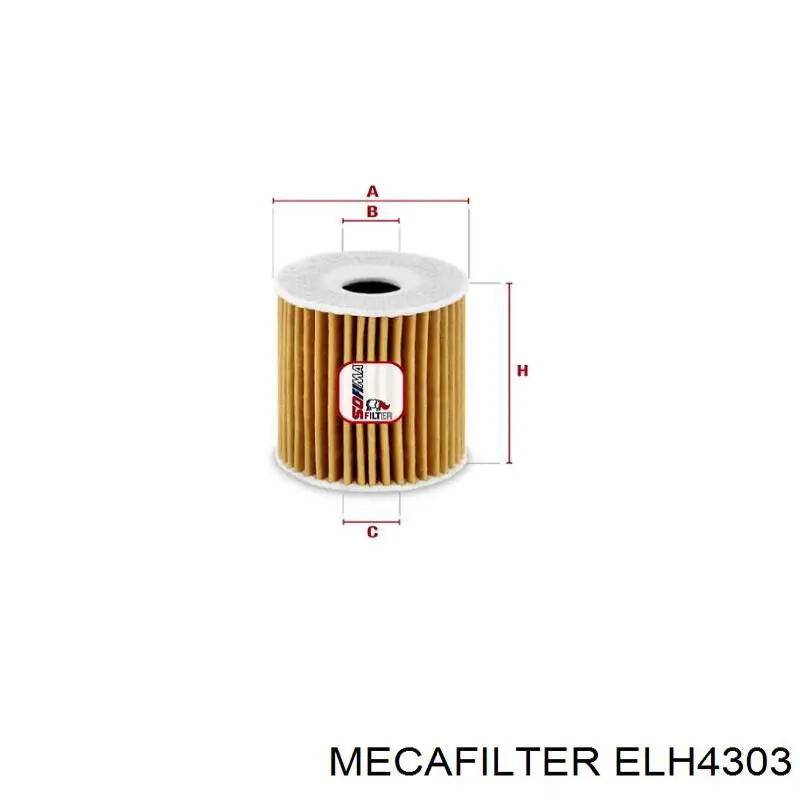 ELH4303 Mecafilter масляный фильтр