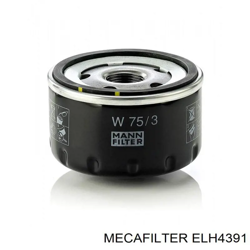 ELH4391 Mecafilter Масляный фильтр двигателя
