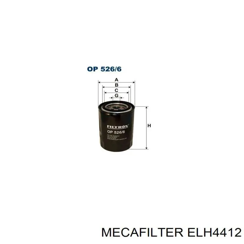 Фильтр очистки масла центробежный Mecafilter ELH4412 цена, от 9.05 USD