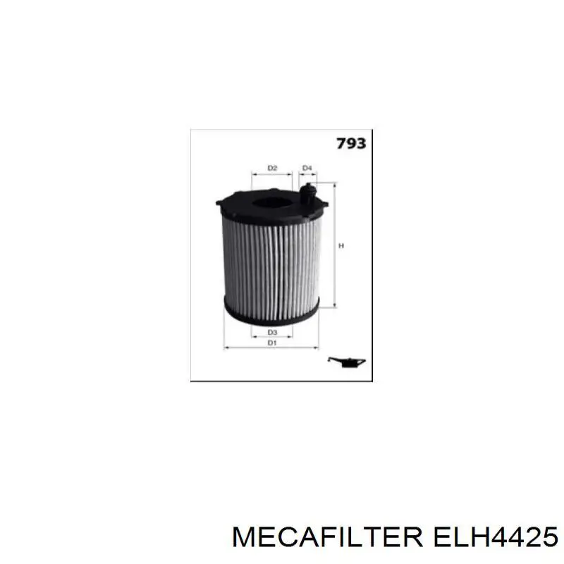ELH4425 Mecafilter масляный фильтр