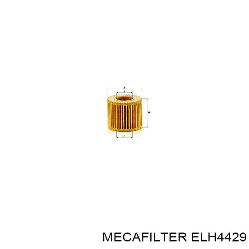 ELH4429 Mecafilter Масляный фильтр двигателя