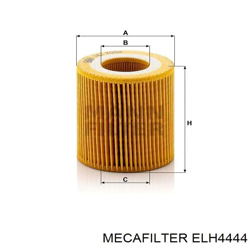 Масляный фильтр ELH4444 Mecafilter