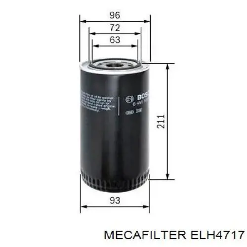 Масляный фильтр 0024564103 Renault (RVI)