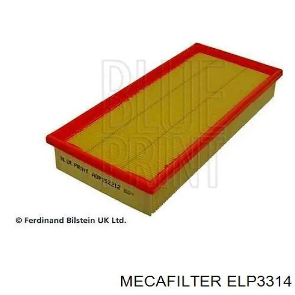ELP3314 Mecafilter Воздушный фильтр двигателя