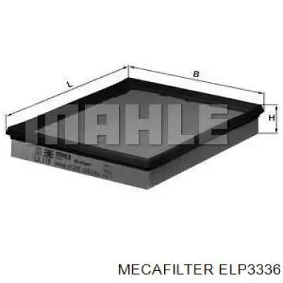 ELP3336 Mecafilter Воздушный фильтр двигателя