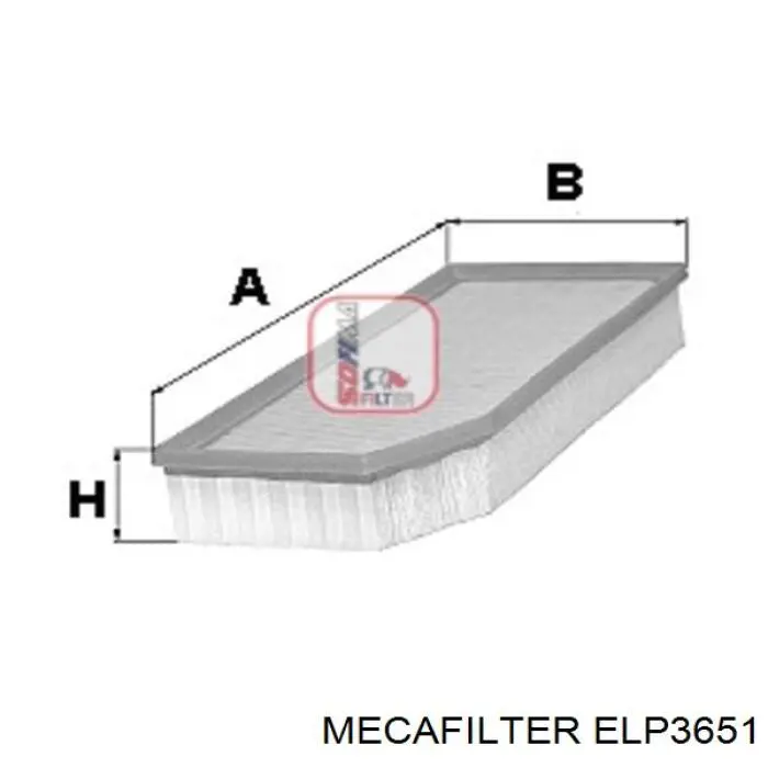 Filtro de aire ELP3651 Mecafilter