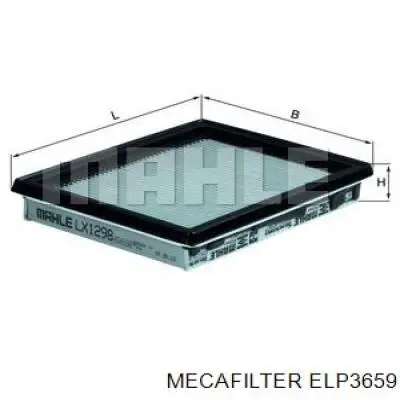 Элемент воздушного фильтра Mecafilter ELP3659 цена, от 4.71 USD