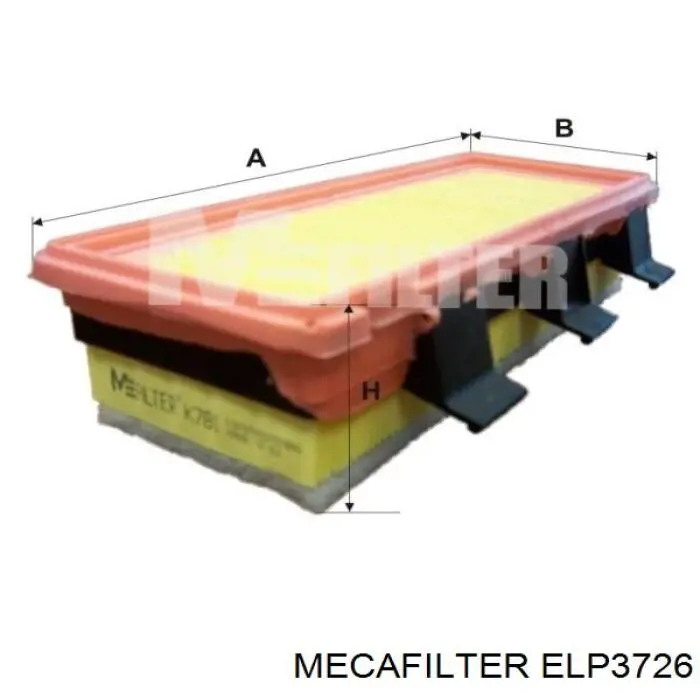 Воздушный фильтр ELP3726 Mecafilter