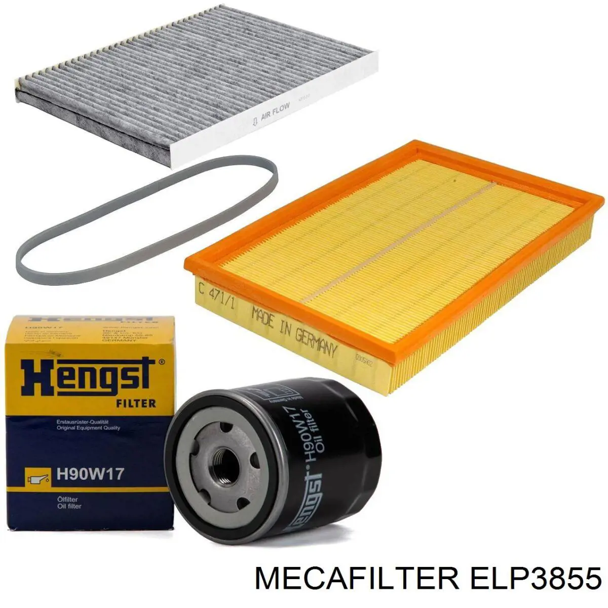 ELP3855 Mecafilter Воздушный фильтр двигателя