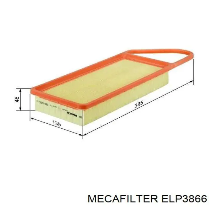 Filtro de aire ELP3866 Mecafilter