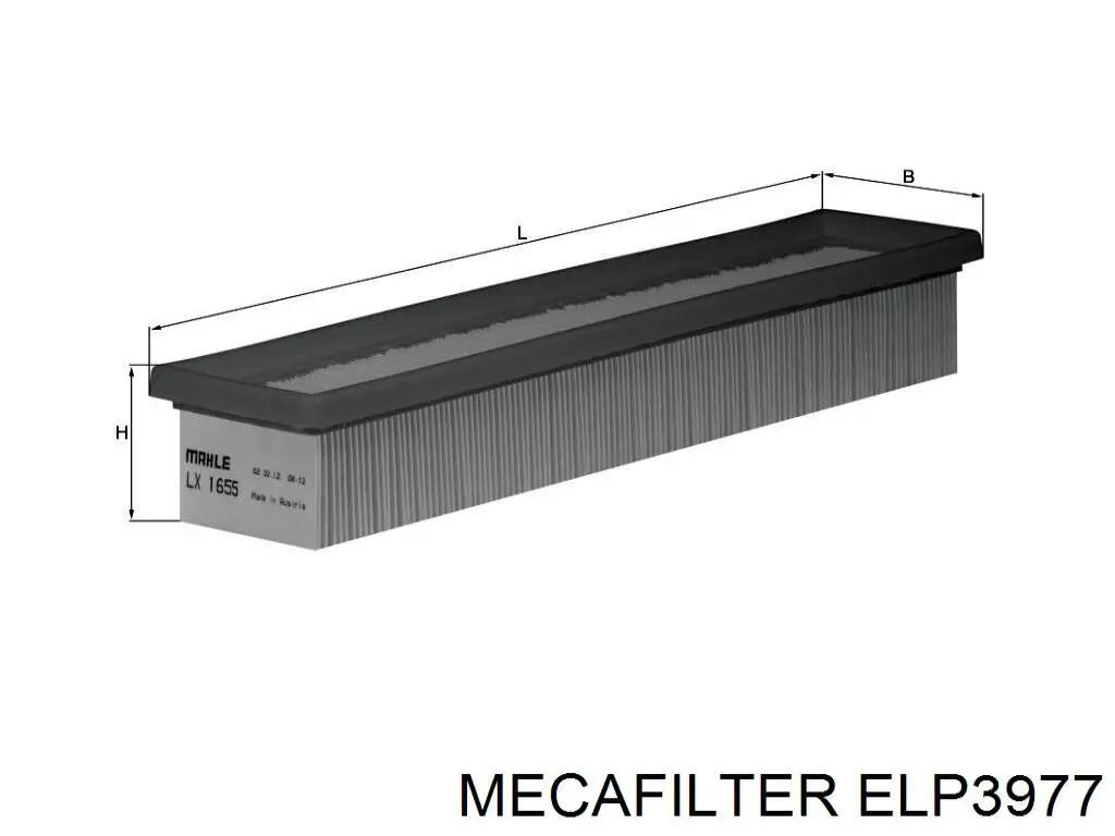 Воздушный фильтр ELP3977 Mecafilter