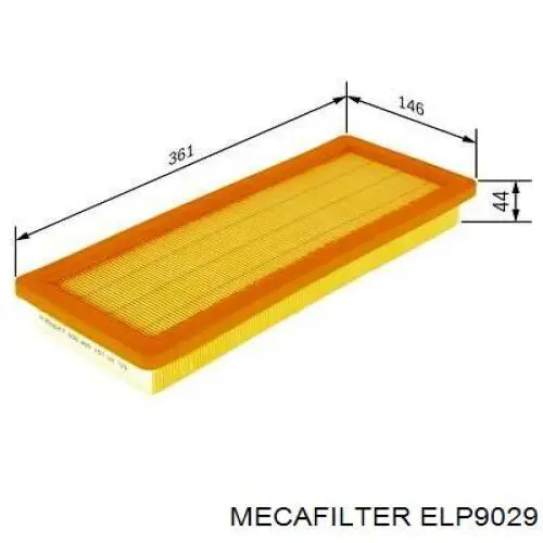 Воздушный фильтр ELP9029 Mecafilter