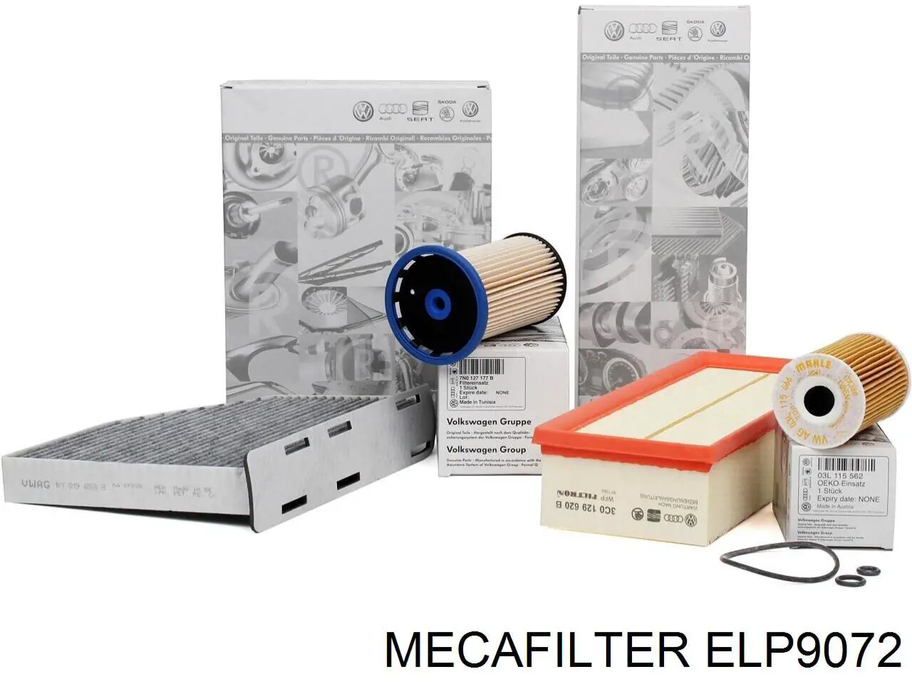 ELP9072 Mecafilter Воздушный фильтр двигателя