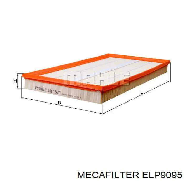 ELP9095 Mecafilter Воздушный фильтр двигателя