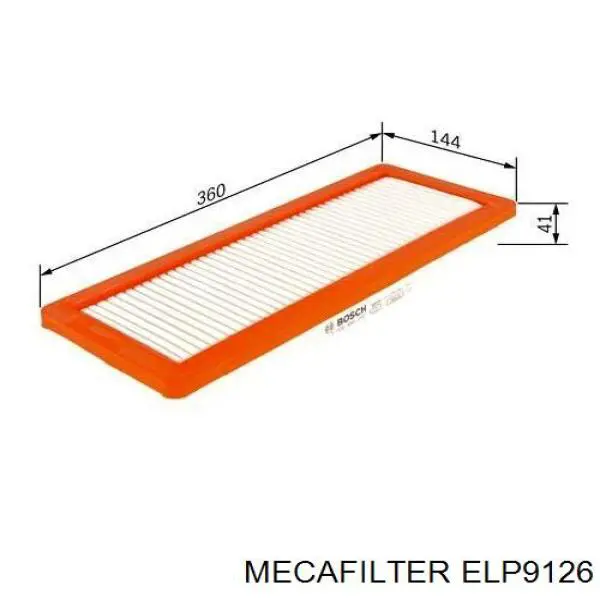 Элемент воздушного фильтра Mecafilter ELP9126 цена, от 10.47 USD