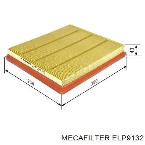 Купить ELP9132 Mecafilter Автомобильный фильтр воздуха