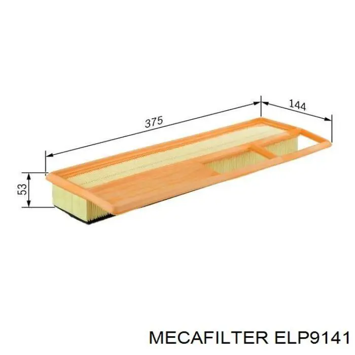 ELP9141 Mecafilter Воздушный фильтр двигателя