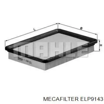 Элемент воздушного фильтра Mecafilter ELP9143 цена, от 5.07 USD