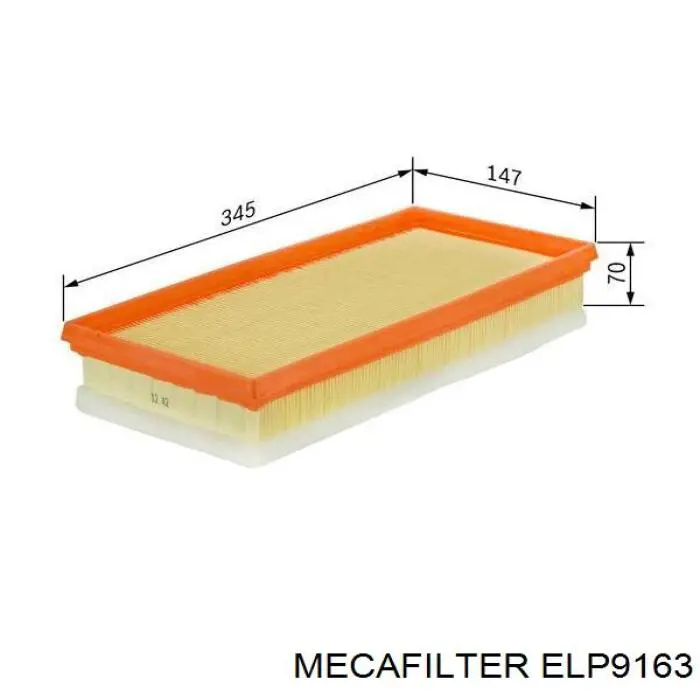 Элемент воздушного фильтра Mecafilter ELP9163 цена, от 5.52 USD