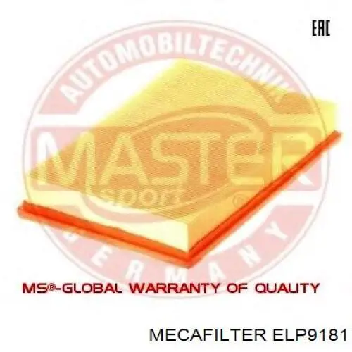 Фильтр воздушный Mecafilter ELP9181