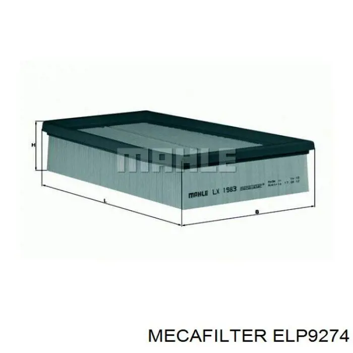 Фильтр воздушный Mecafilter ELP9274