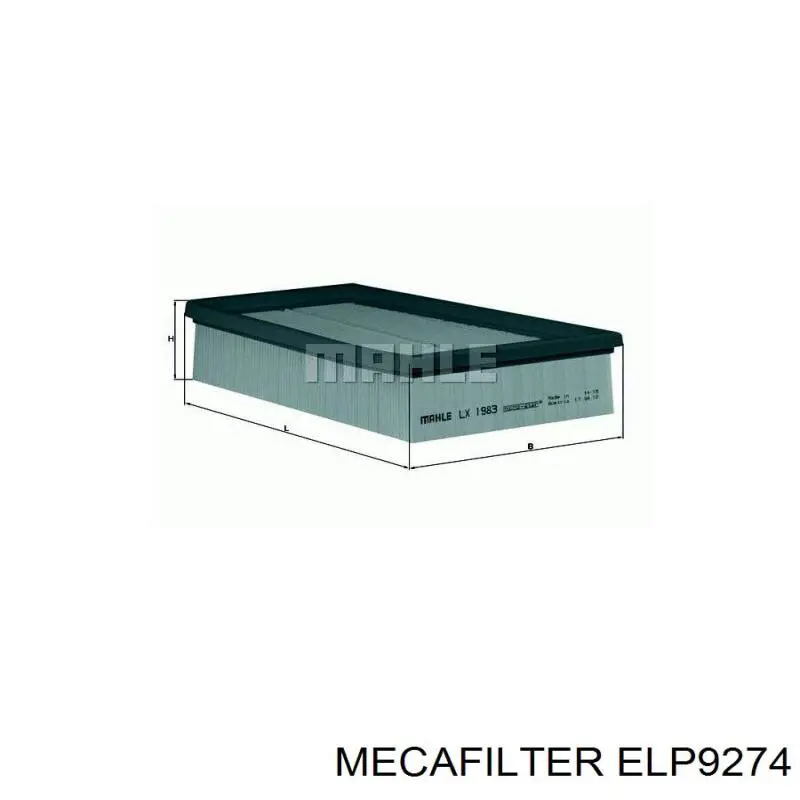 Воздушный фильтр ELP9274 Mecafilter
