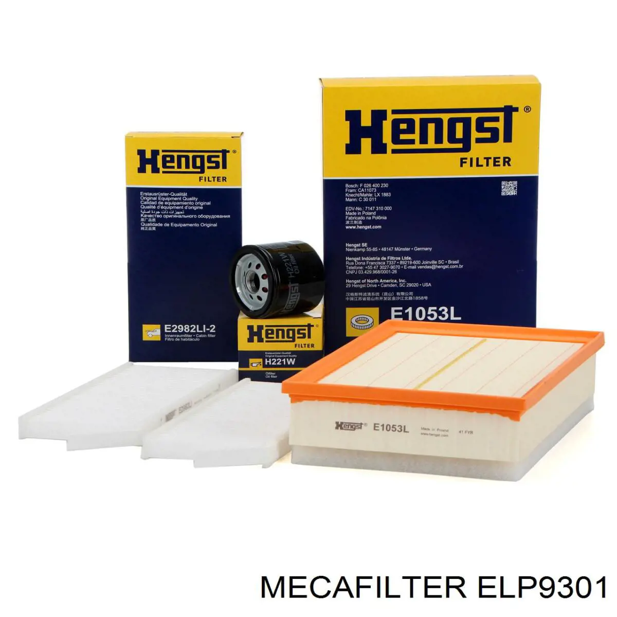 Купить ELP9301 Mecafilter Автомобильный фильтр воздуха