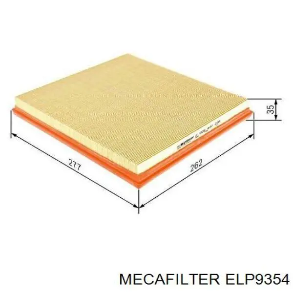 ELP9354 Mecafilter воздушный фильтр