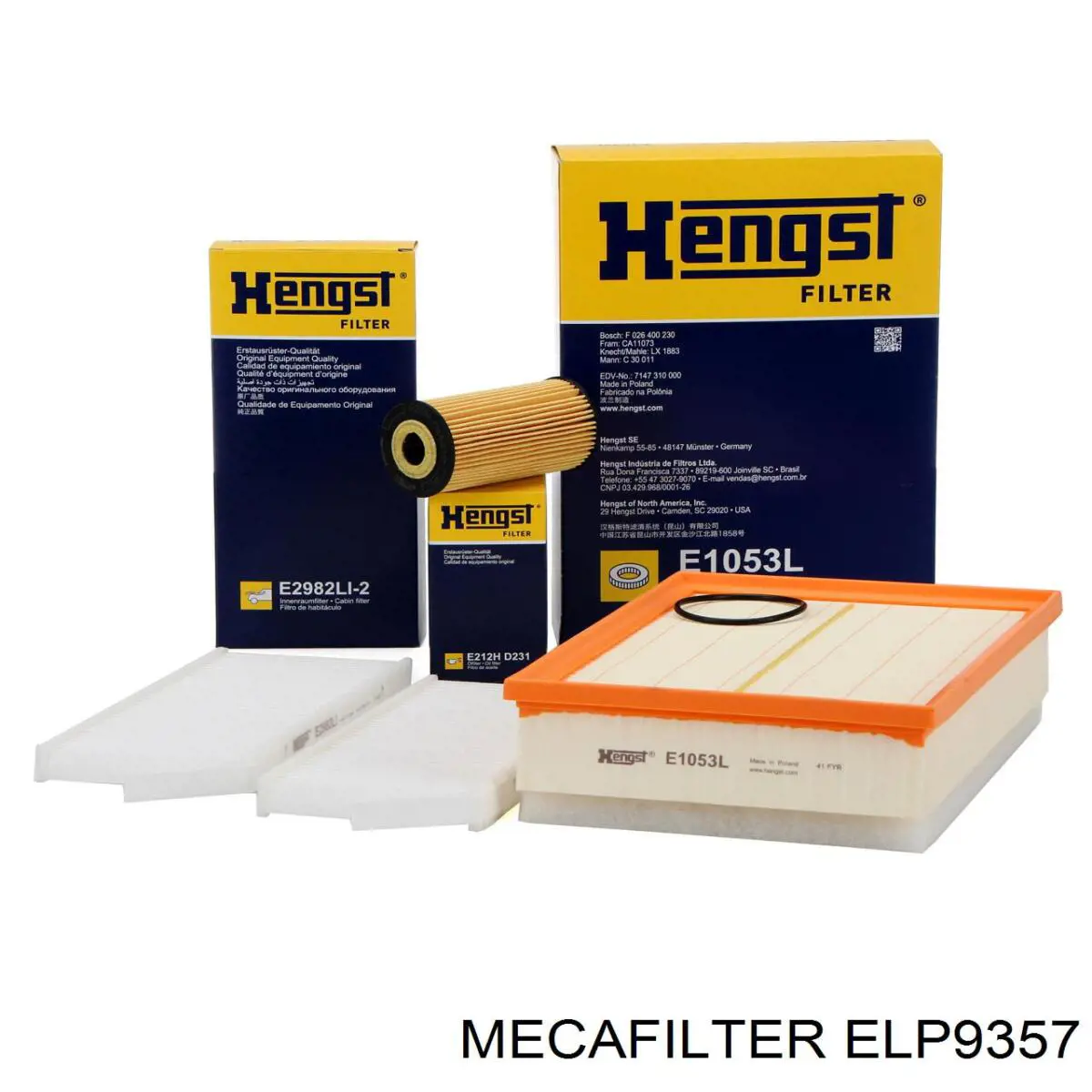 Фильтр воздушный Mecafilter ELP9357