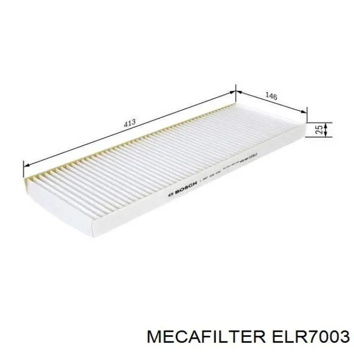 Filtro de habitáculo ELR7003 Mecafilter