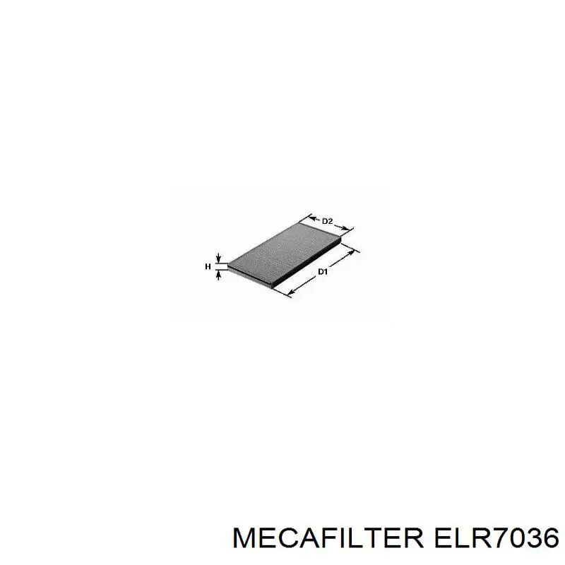 Фильтр салона ELR7036 Mecafilter