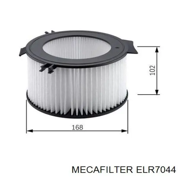Фильтр салона ELR7044 Mecafilter