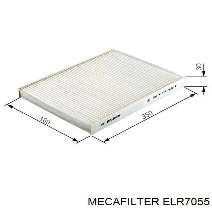 Воздушный фильтр салона Mecafilter ELR7055
