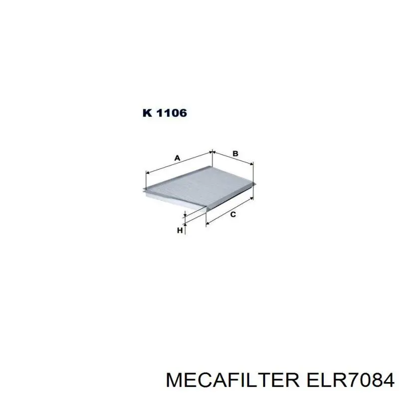 ELR7084 Mecafilter Внутрисалонный фильтр