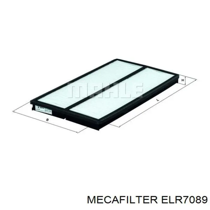 Filtro de habitáculo ELR7089 Mecafilter