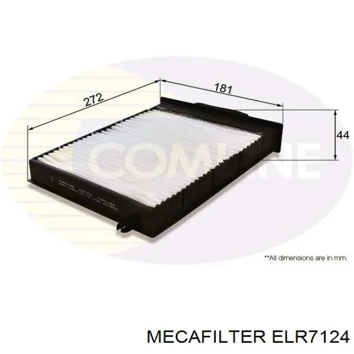 Воздушный фильтр салона Mecafilter ELR7124