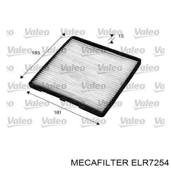 ELR7254 Mecafilter Внутрисалонный фильтр