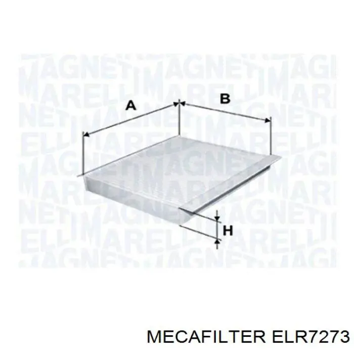 Фильтр воздушный отопителя Mecafilter ELR7273 цена, от 4.63 USD