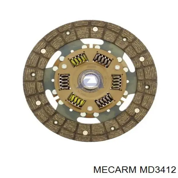 MD3412 Mecarm Диск сцепления ведомый