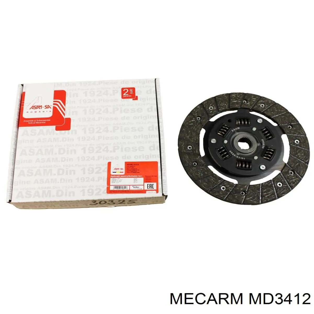 Диск сцепления MD3412 Mecarm
