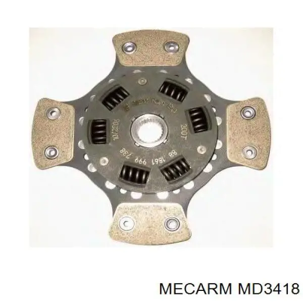 MD3418 Mecarm Диск сцепления ведомый